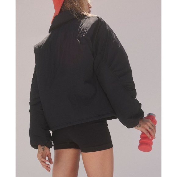 🎉LAST CHANCE🎉 FP MOVEMENT Off The Bleachers Coaches Jacket / Black - Picture 4 of 11